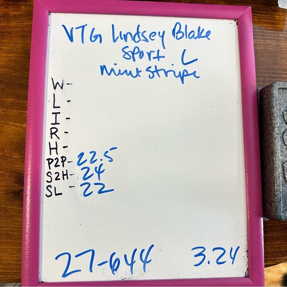 Vintage 80’s Pastel Mint Green Stripe Fairy Kei Kawaii Sweatshirt Size L - Picture 9 of 10